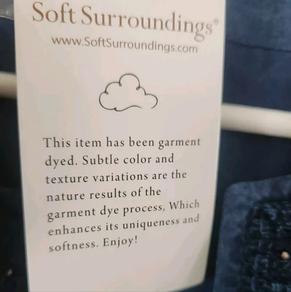 NEW Soft Surroundings Cropped Jacket Large Theodora Blue Bolero Boho Festival - Picture 6 of 7